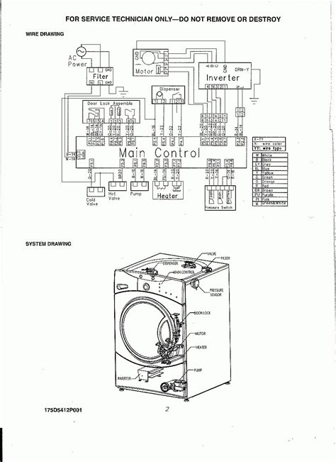 wiring diagram for front load washer 
